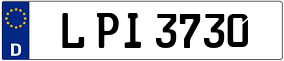 Trailer License Plate